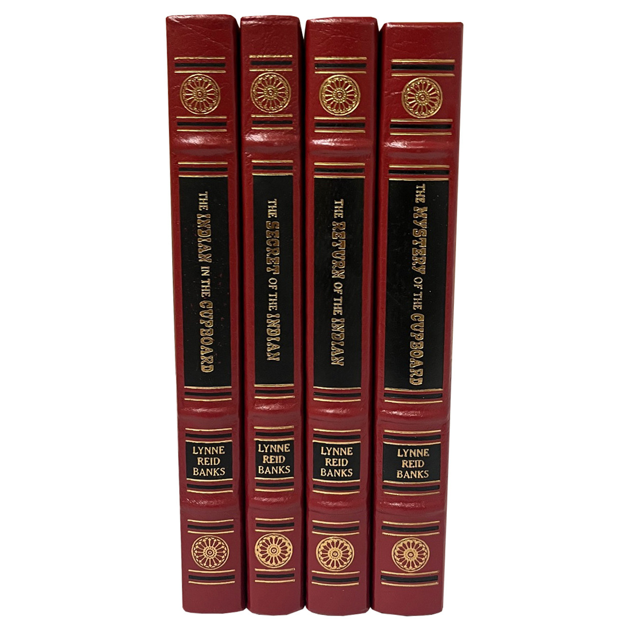 Lynn Reid Banks "The Indian In The Cupboard Series" Leather-Bound Limited Edition, 4-Vol. Complete Matching Set