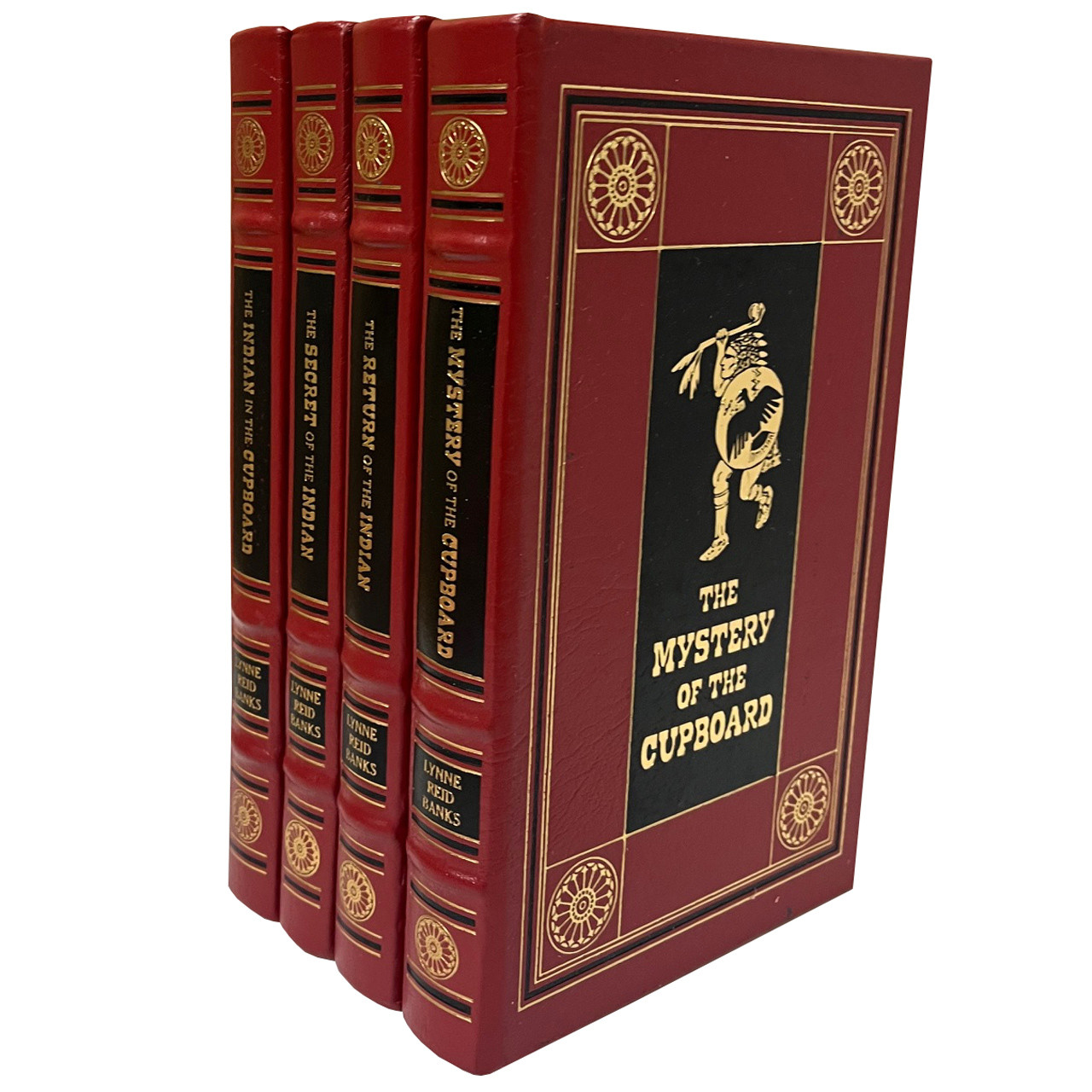 Lynn Reid Banks "The Indian In The Cupboard Series" Leather-Bound Limited Edition, 4-Vol. Complete Matching Set