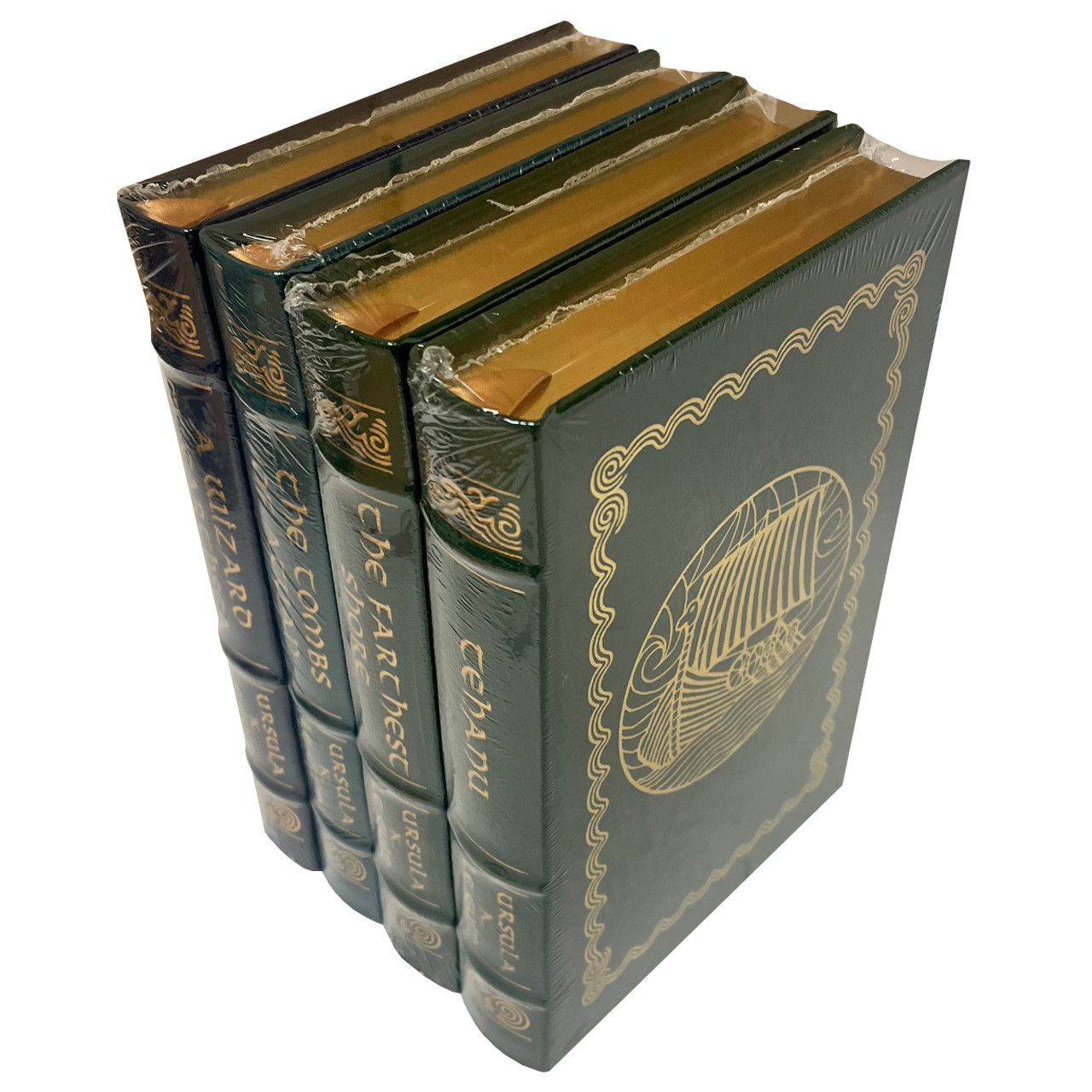 Ursula K. Le Guin "The Earthsea Cycle Tetralogy" Leather-Bound Limited Edition, 4-Volume Matching Set [Sealed]
