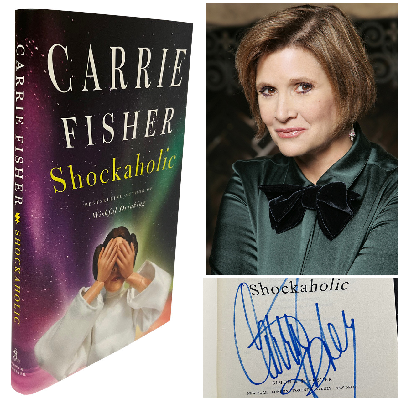 Carrie Fisher "Shockaholic" Signed First Edition, First Printing w/COA