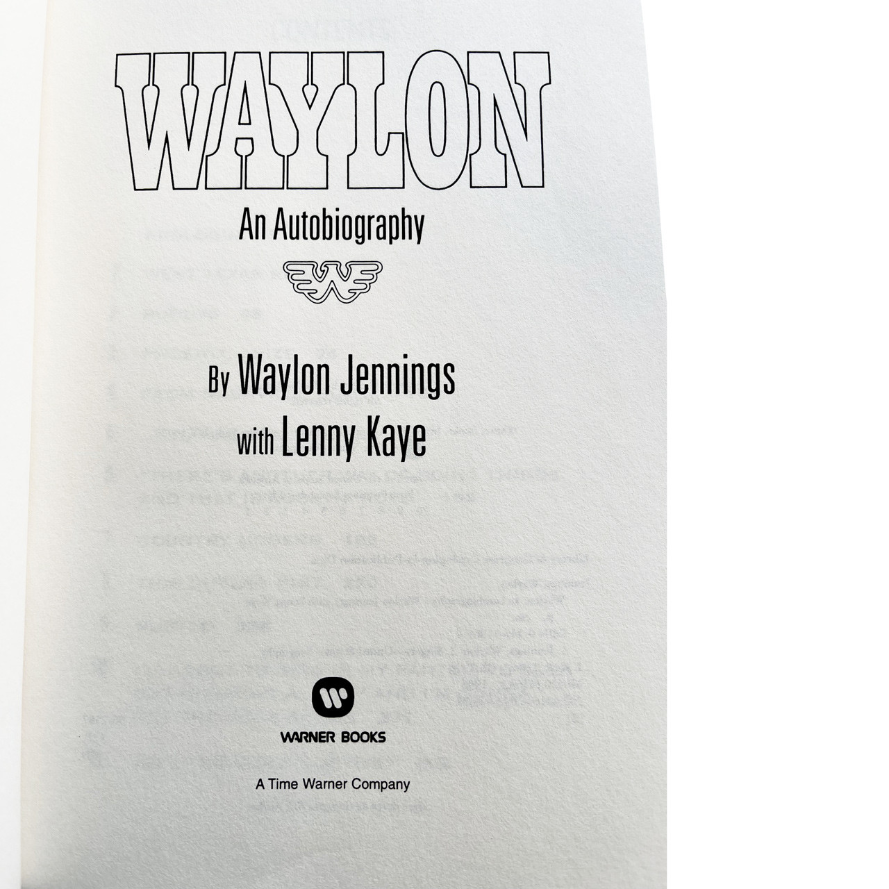 Waylon Jennings "Waylon: An Autobiography" Signed First Edition, First Printing w/COA [Very Fine]