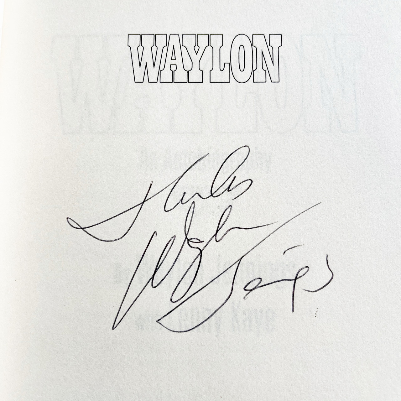 Waylon Jennings "Waylon: An Autobiography" Signed First Edition, First Printing w/COA [Very Fine]
