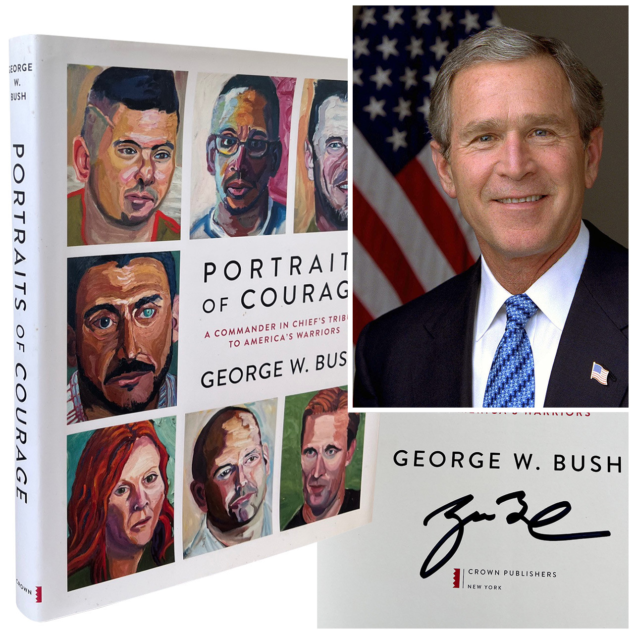 George W. Bush "Portraits of Courage" Signed First Edition, First Printing w/COA [Fine/Fine]