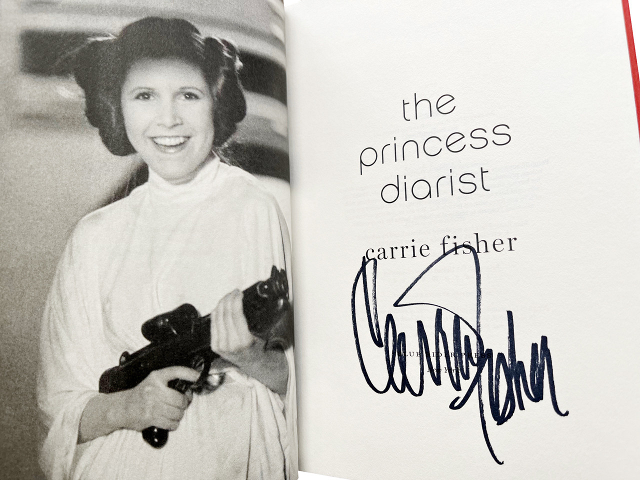 Carrie Fisher "The Princess Diarist" Signed First Edition, First Printing w/COA [Fine/Fine]