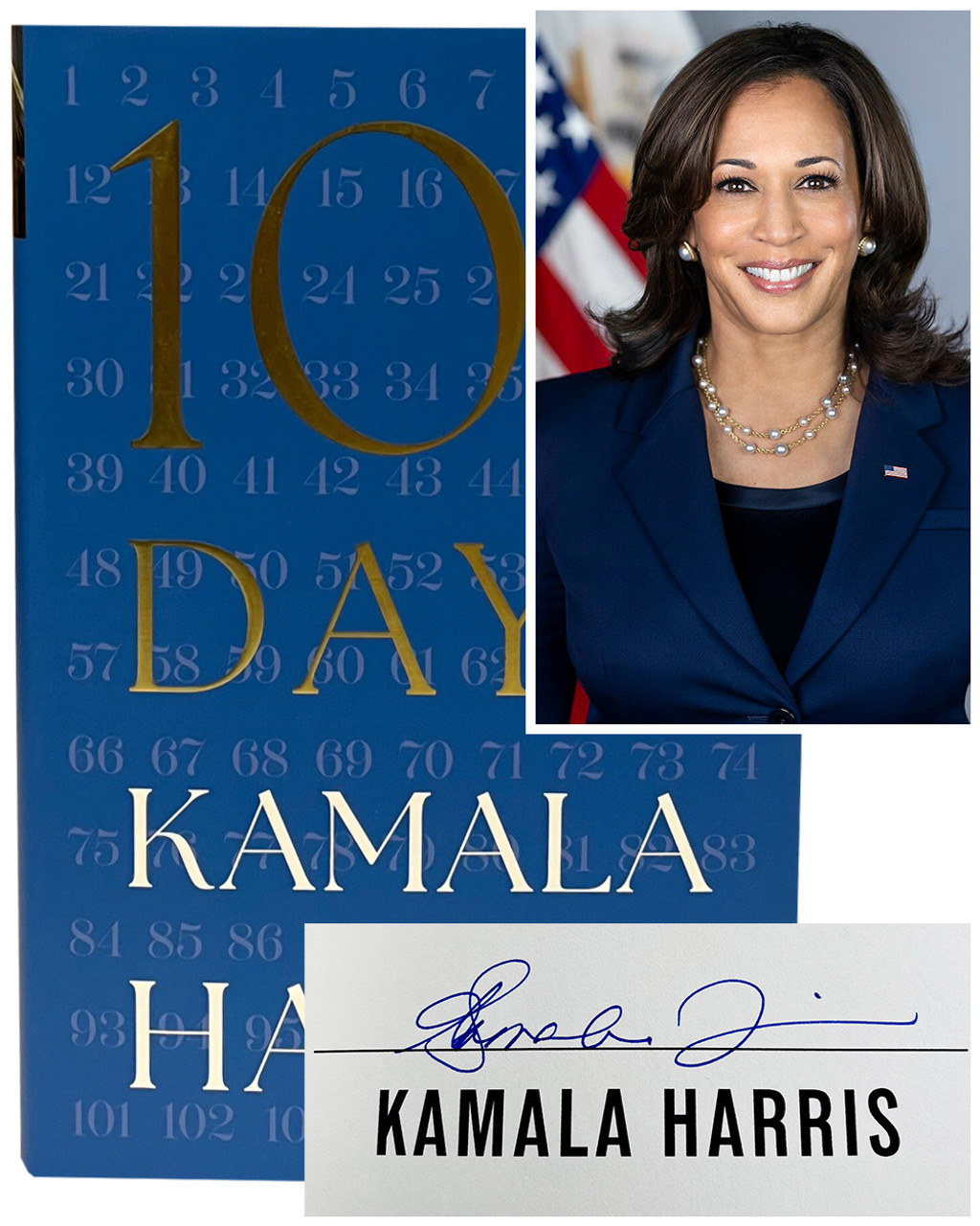 Kamala Harris "107 Days" Signed First Edition / First Printing w/COA [Very Fine]
