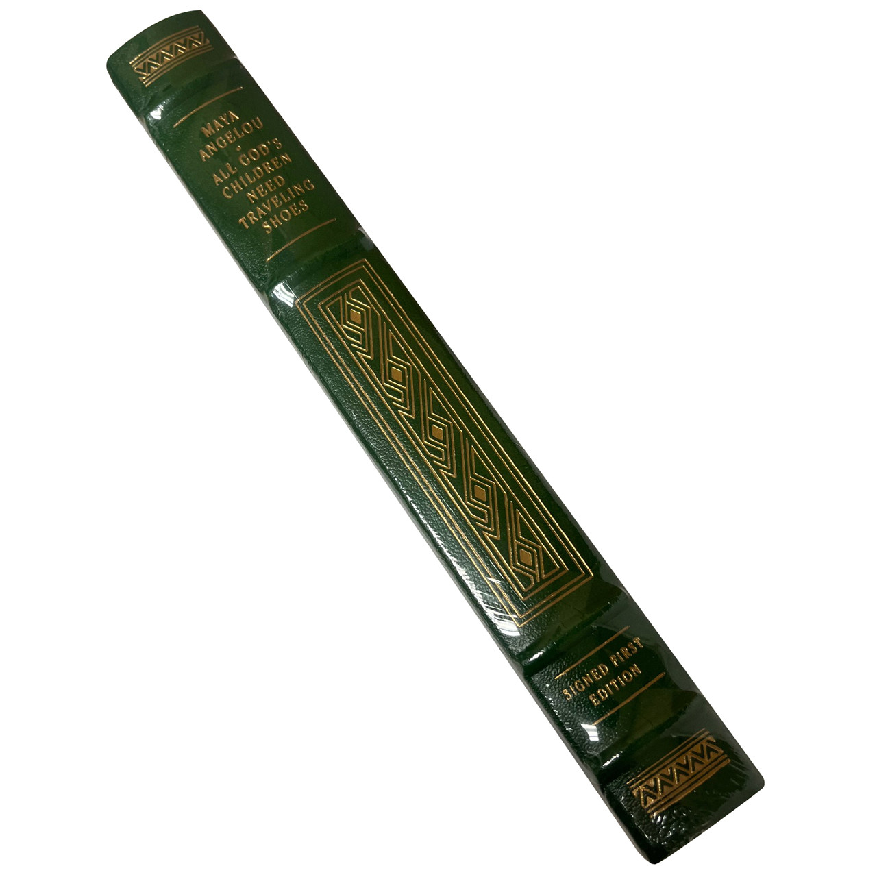 Maya Angelou "All God's Children Need Traveling Shoes" Signed First Edition, Leather-Bound [Sealed]
