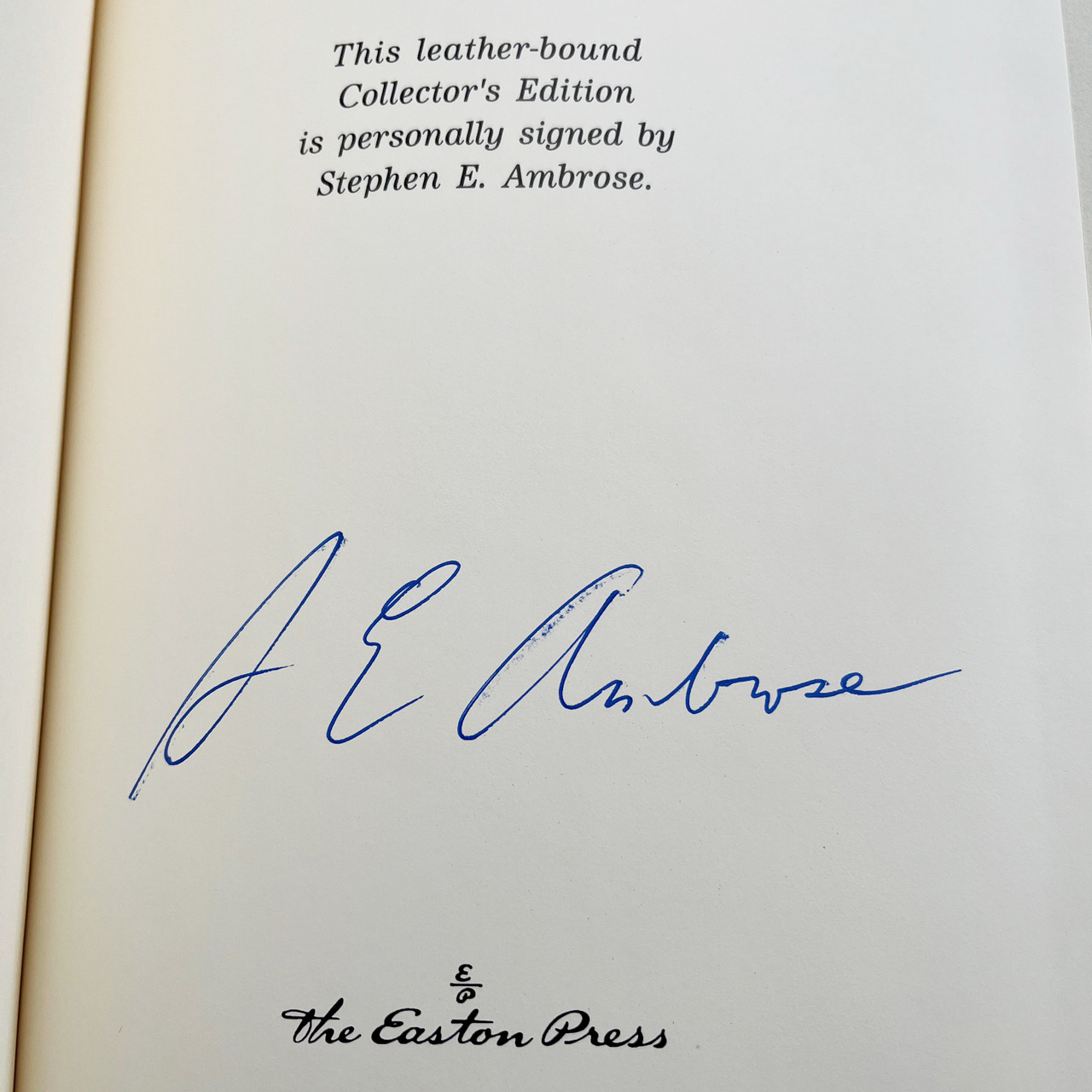 Stephen E. Ambrose "Undaunted Courage" Signed Limited Edition, Leather-Bound Collector's Edition