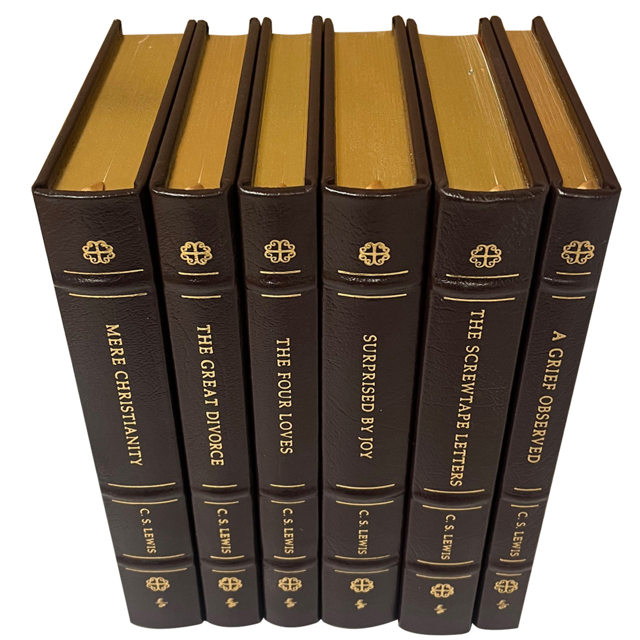 C.S. Lewis "The Screwtape Letters" Limited Edition 6-Volume Complete Matching Set, Leather-Bound