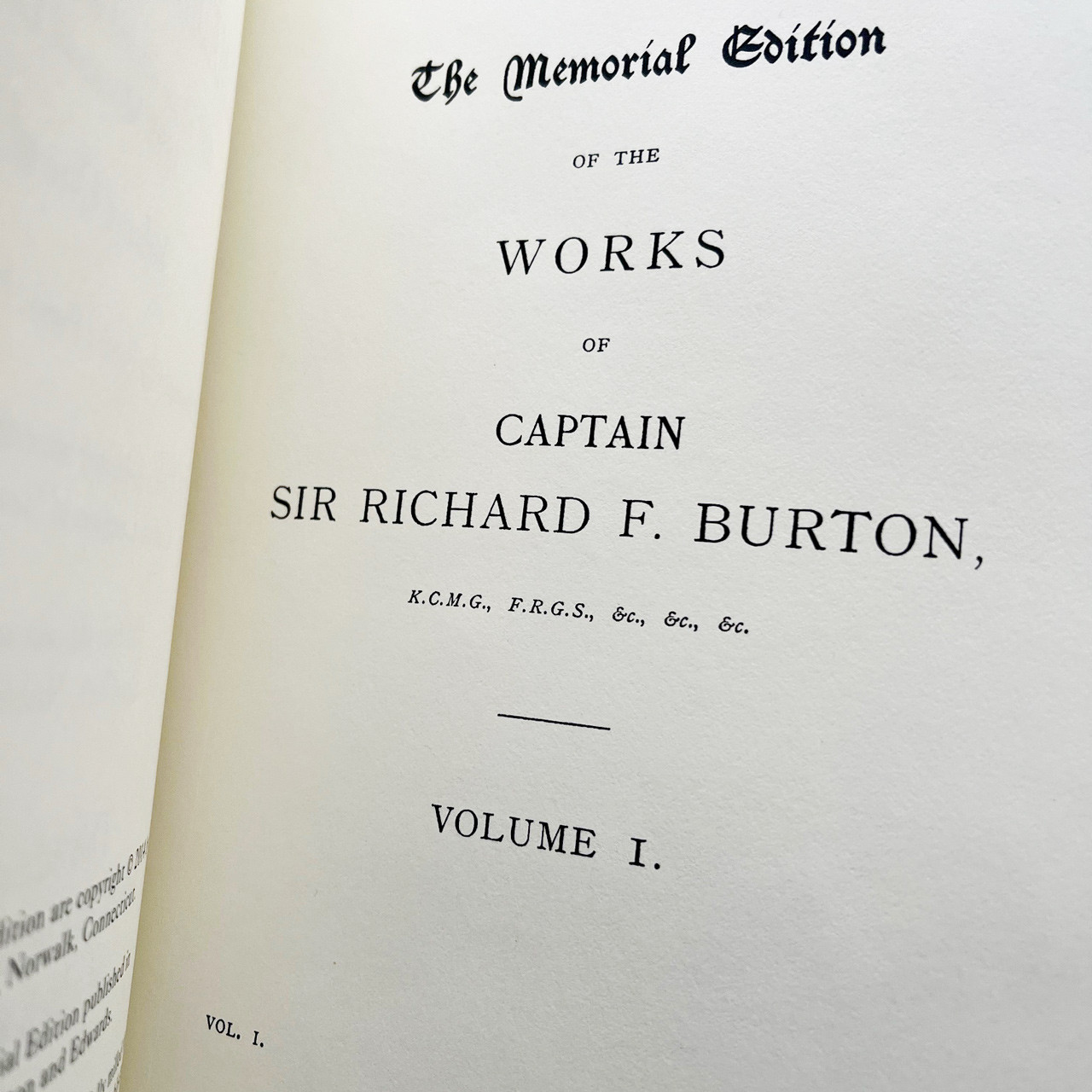 Sir Richard Francis Burton "Pilgrimage To Al-Madinah And Meccah" Slipcased Deluxe Limited Edition No. 15 of 400