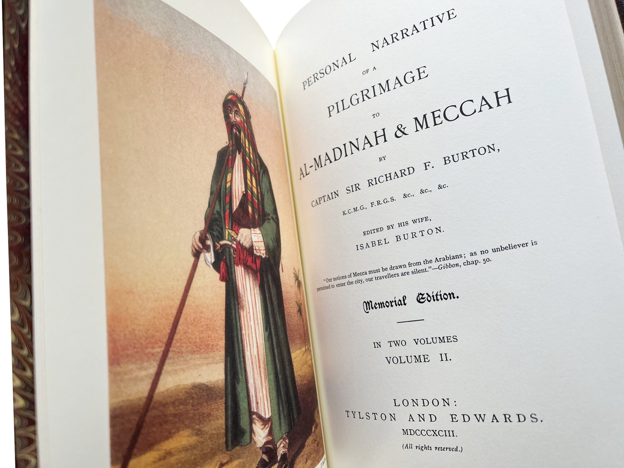 Sir Richard Francis Burton "Pilgrimage To Al-Madinah And Meccah" Slipcased Deluxe Limited Edition No. 15 of 400