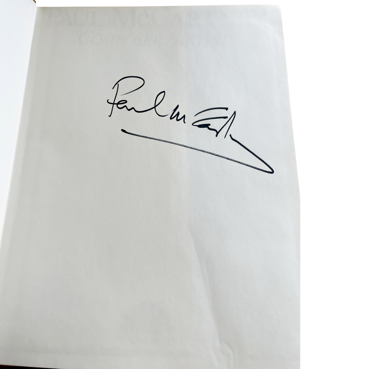 Paul McCartney "Composer/Artist" Traycased UK Signed First Edition w/COA, Letter of Authenticity
