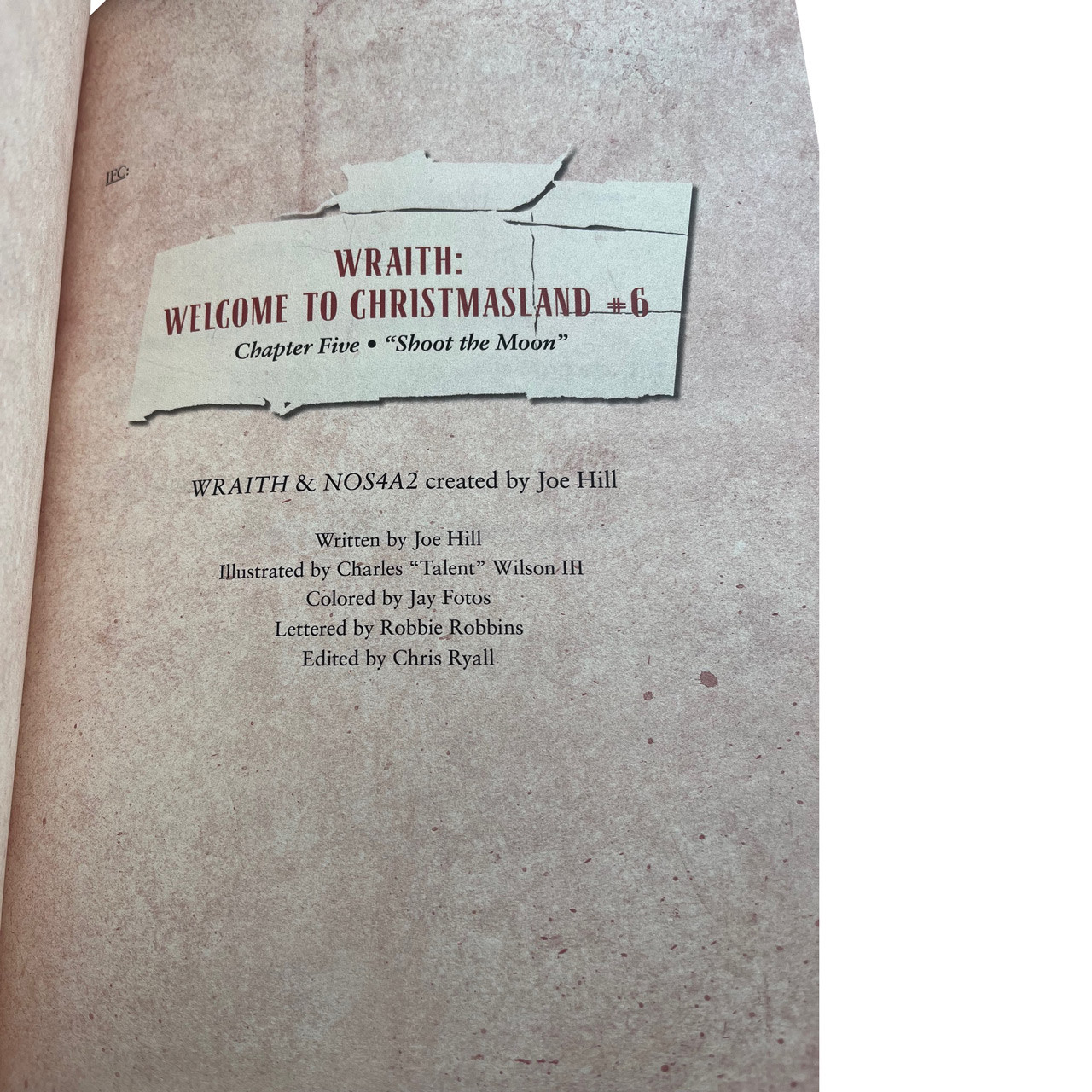 Joe Hill "WRAITH" Slipcased Deluxe Signed Limited Edition of 1750 [Sealed]