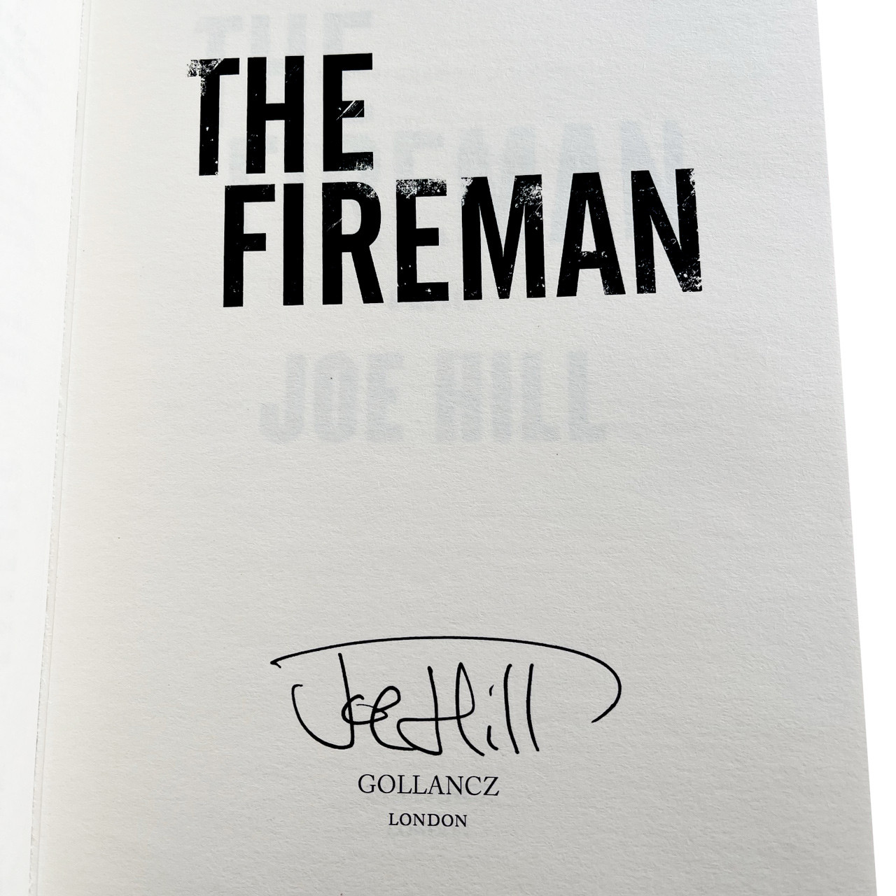 Joe Hill "The Fireman" Slipcased UK Signed First Edition, First Printing [Very Fine]