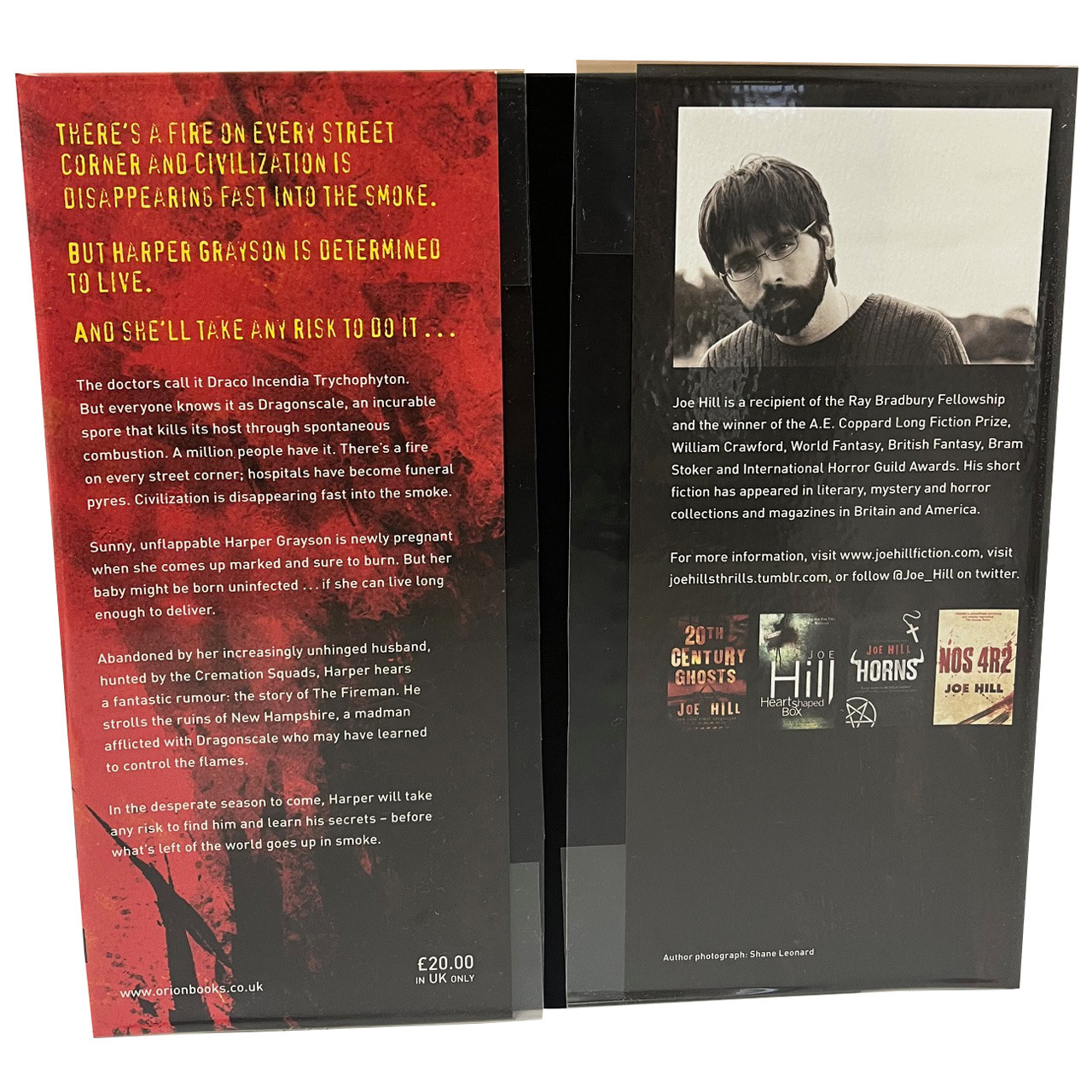 Joe Hill "The Fireman" Slipcased UK Signed First Edition, First Printing [Very Fine]