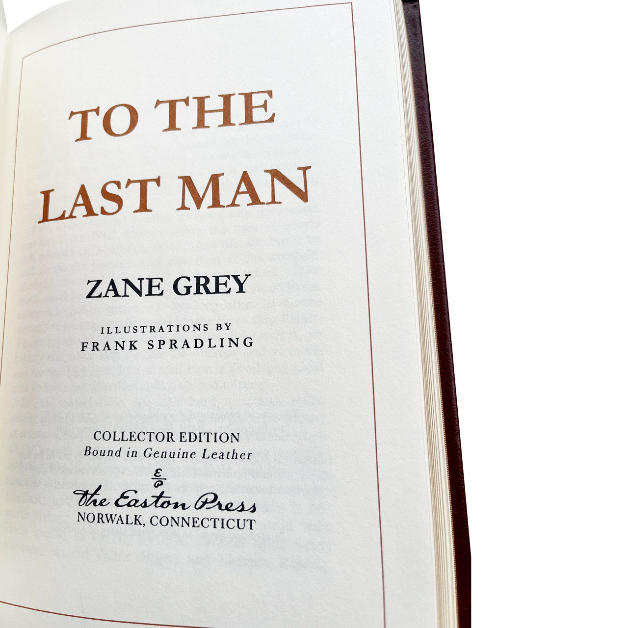 Zane Grey "Western Classics" 6-Volume Matching Set, Leather-Bound Limited Edition