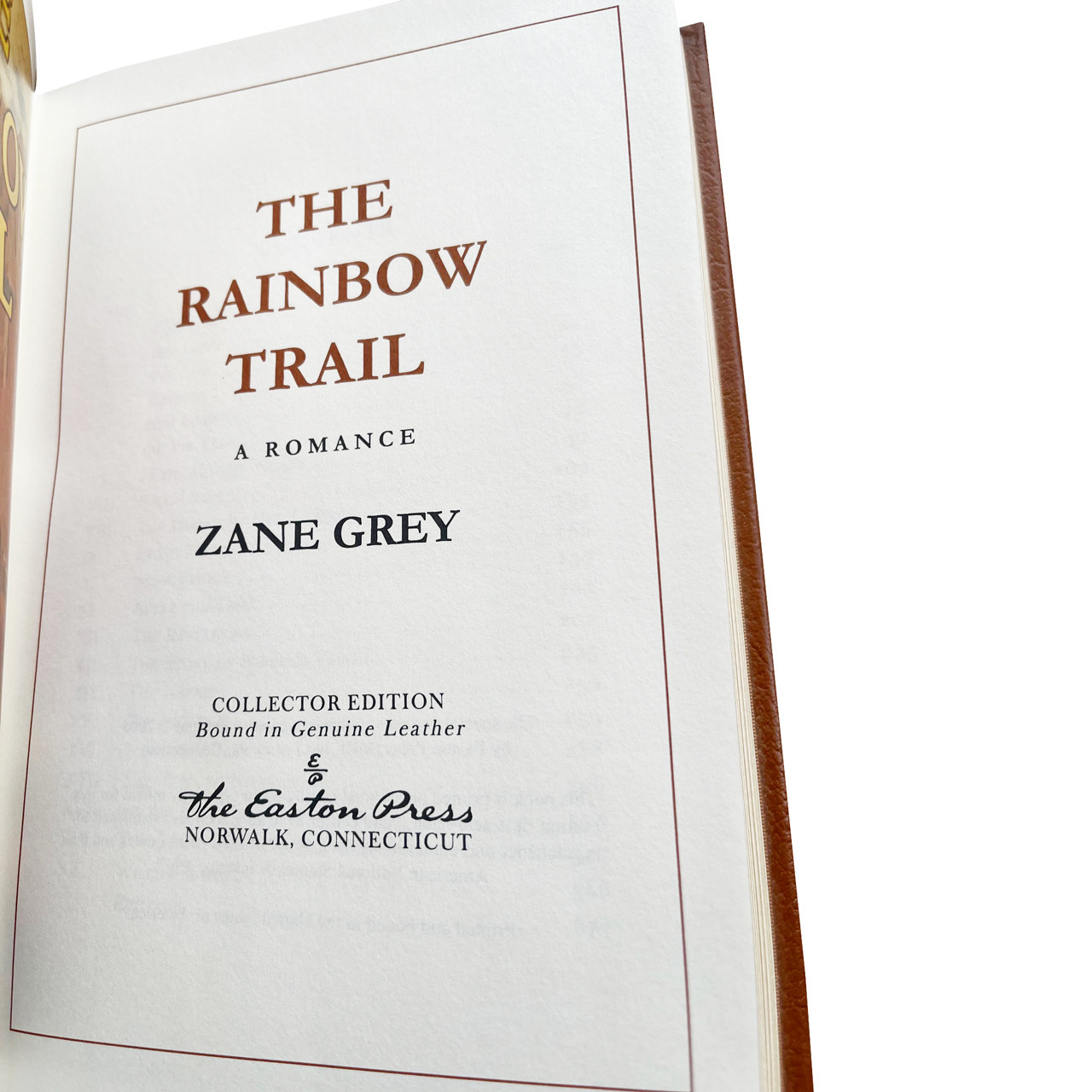 Zane Grey "Western Classics" 6-Volume Matching Set, Leather-Bound Limited Edition