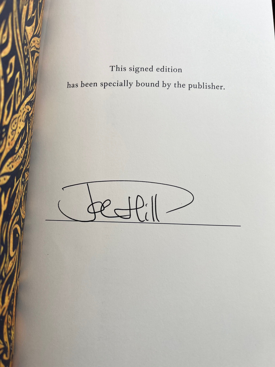 Joe Hill "King Sorrow" Signed First Edition, First Printing [Fine/Fine]