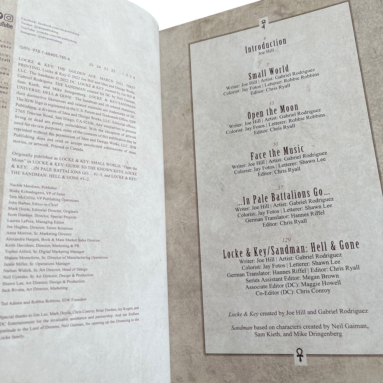 Joe Hill "Locke & Key: The Golden Age" Signed First Edition, First Printing, Hardcover Graphic Novel w/COA