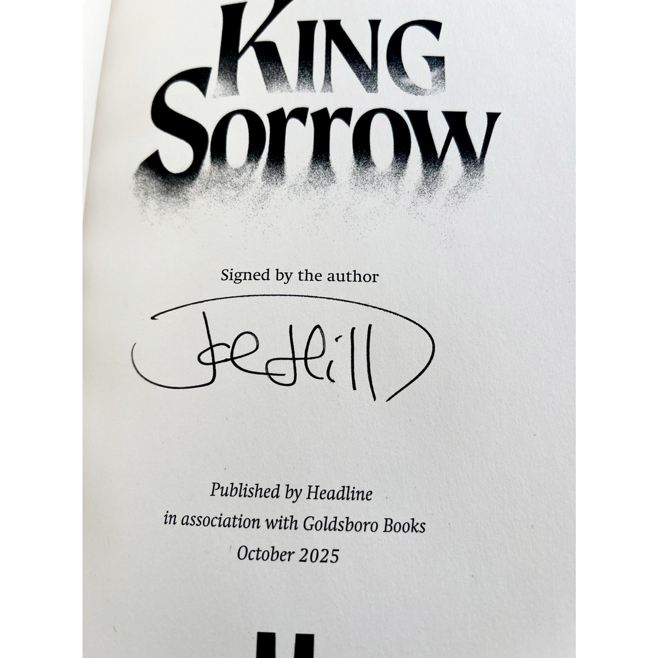 Joe Hill "King Sorrow" Slipcased Signed Limited First Edition of 1500, PREM1ER Edition [Sealed]