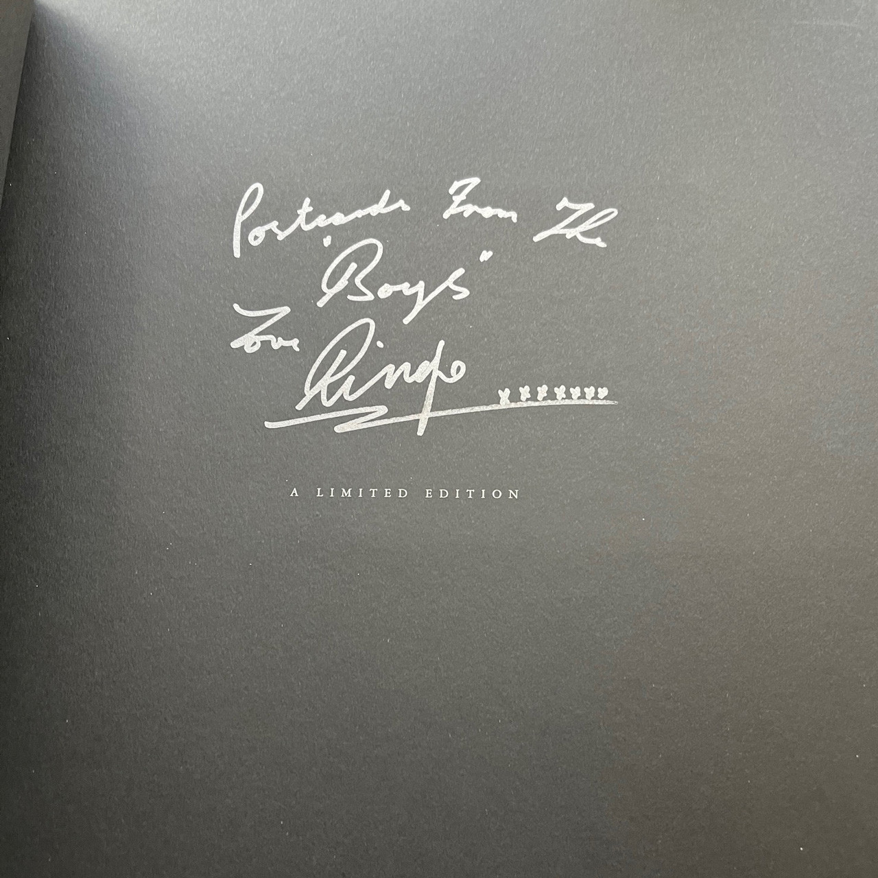 Ringo Starr "Postcards From The Boys" Signed Limited Deluxe Edition No. 307 of 350 [Very Fine]