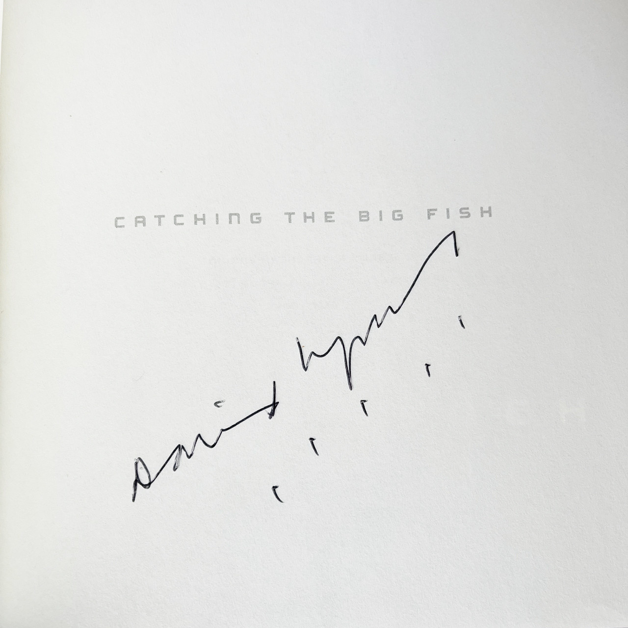 David Lynch "Catching The Big Fish" Signed First Edition, First Printing w/COA [Fine/Fine]