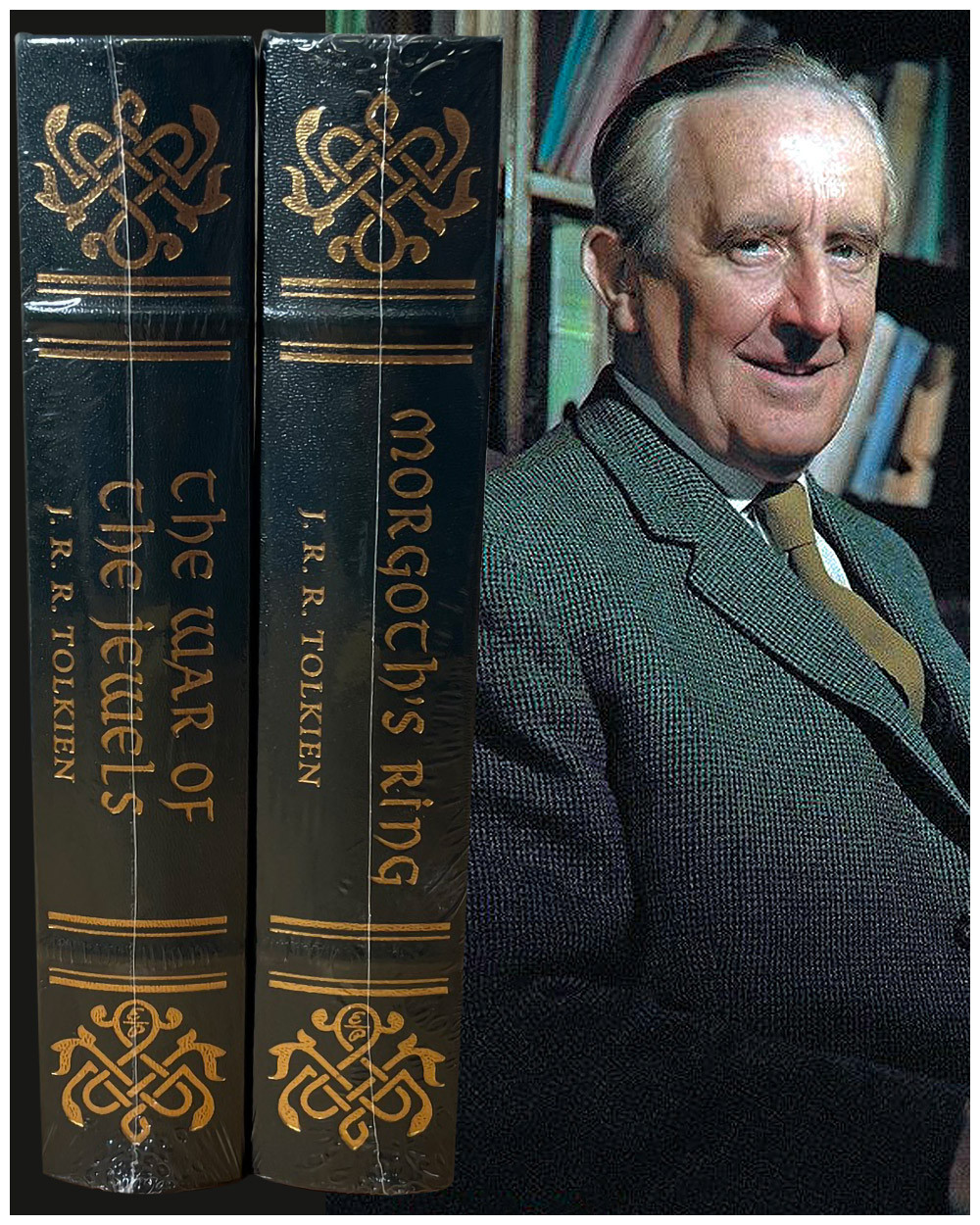 J.R.R. Tolkien "The War Of The Jewels" and "Morgoth's Ring"  Limited Edition, 2-Volume  Leather-Bound Collector's Set [Sealed]