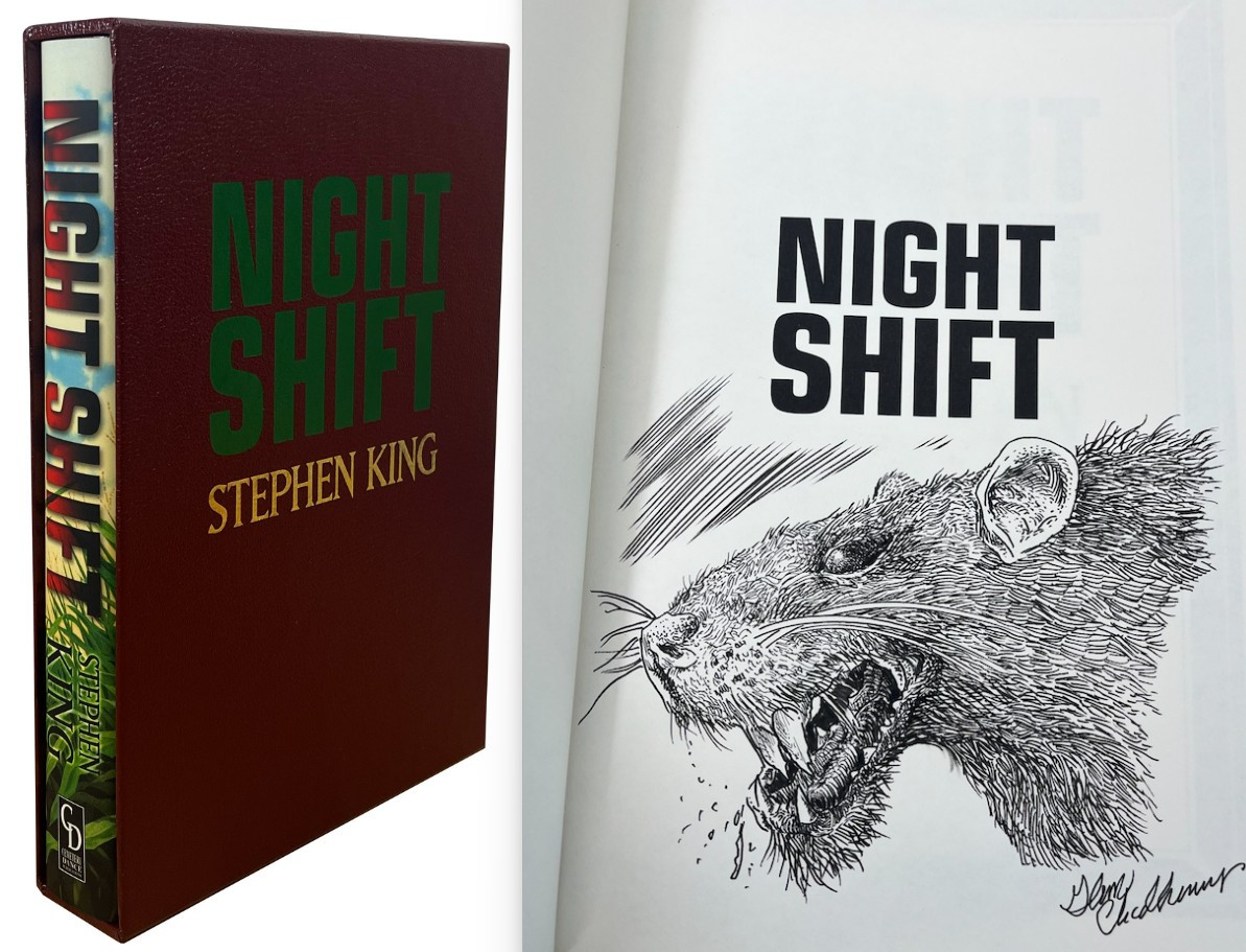 Stephen King "Night Shift” Deluxe Special Limited Slipcased Gift Edition of 3,000 Signed w/Artist Remarque, COA