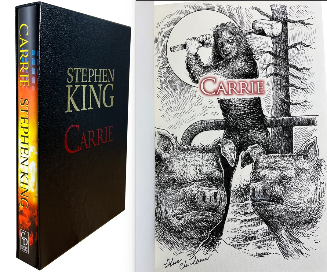 Stephen King "Carrie" Slipcased Deluxe Limited Edition, Signed & Remarqued