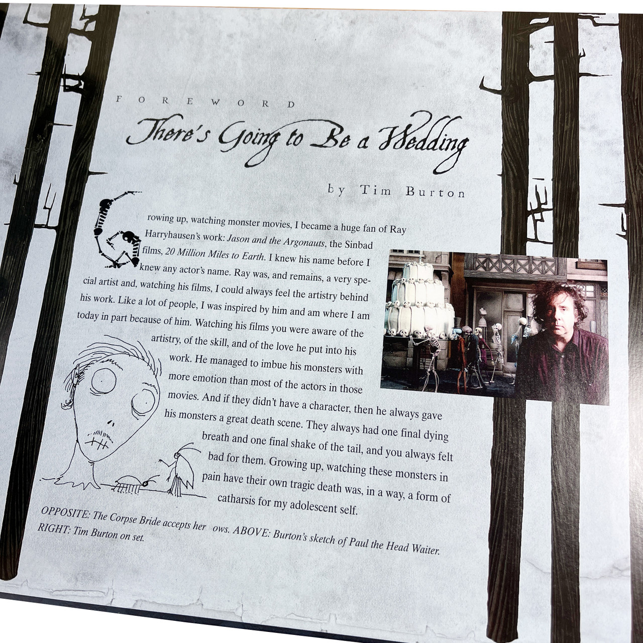 Tim Burton "Corpse Bride: An Invitation to the Wedding" Signed First Edition, First Printing  w/COA