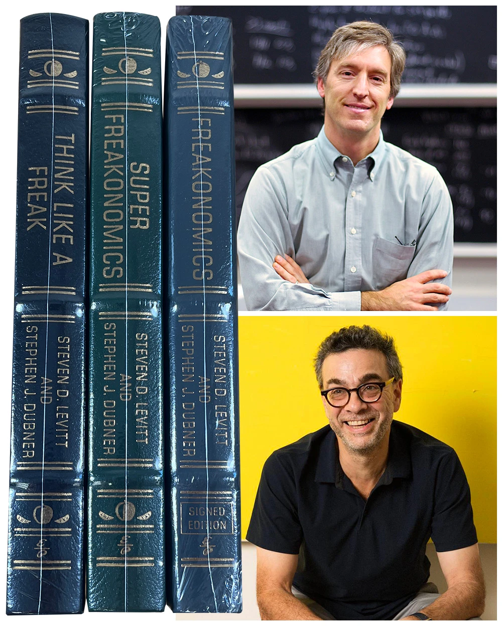 Steven D. Levitt, Stephen J. Dubner "Freakonomics" Signed Limited Edition 3-Volume Set w/COA