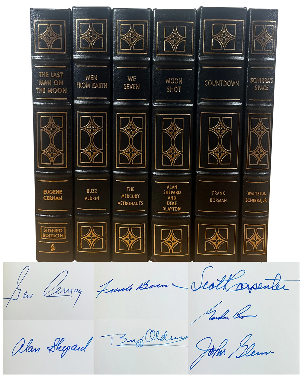 Easton Press "The Astronaut Library" Signed Limited Edition, 6-Volume Set w/Private Issue "Schirra's Space" Limited Edition of 25 w/COA