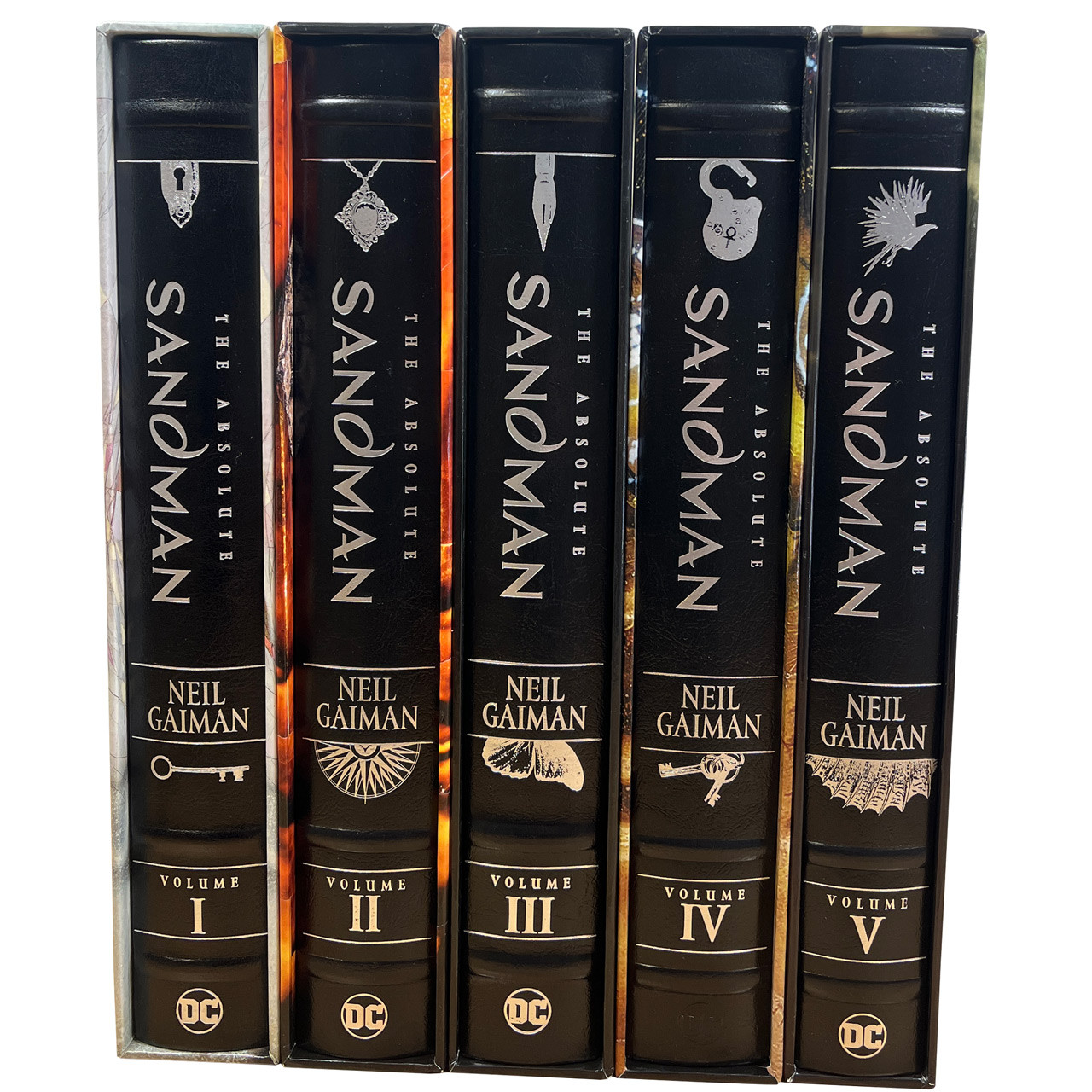 Neil Gaiman "The Absolute Sandman" Slipcased 5-Volume Signed Deluxe Matching Set w/COA