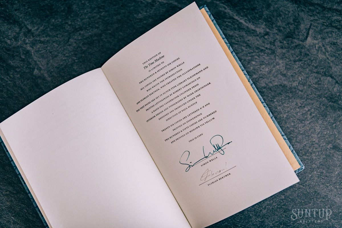 H.G. Wells "The Time Machine"  Slipcased Signed Limited Edition of 250, "PC" Edition [Very Fine]
