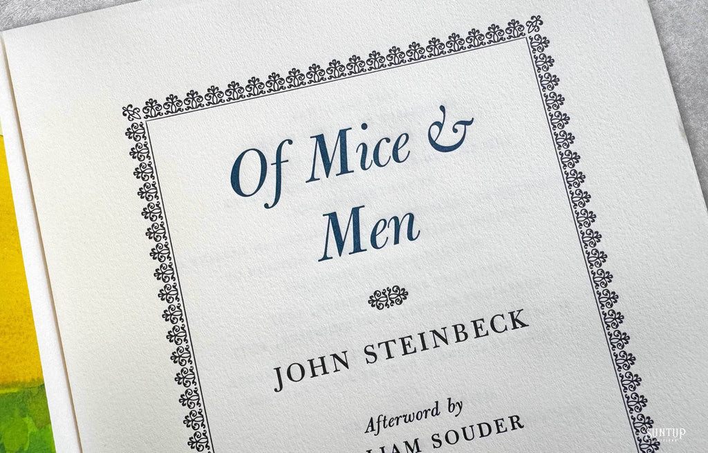 Steinbeck "Of Mice And Men" Traycased Signed Numbered Edition of 250, "PC" Edition [Very Fine]