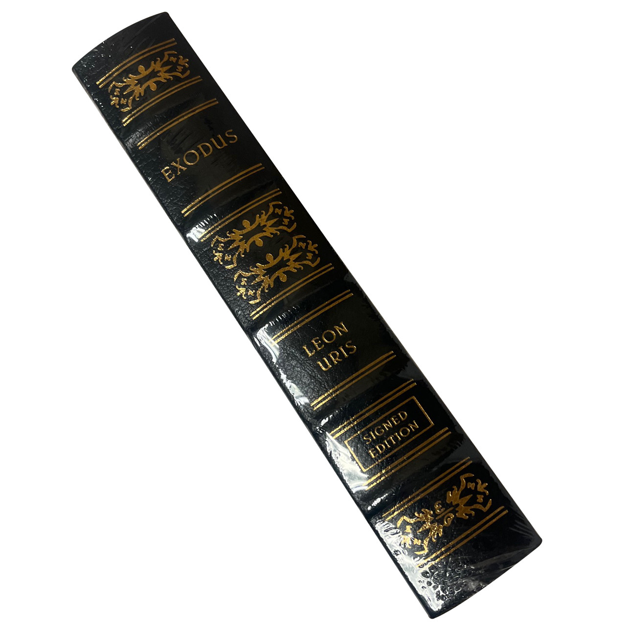 Leon Uris "Exodus" Signed Limited Edition, Leather Bound Collector's Edition w/COA [Sealed]