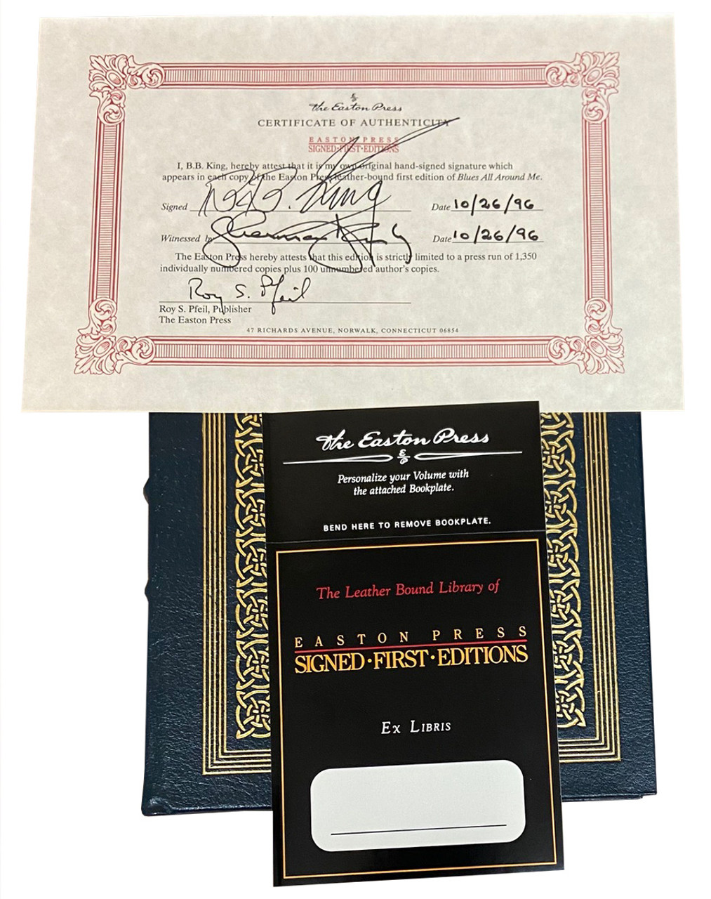B.B. King "Blues All Around Me" Signed First Edition, Leather Bound Collector's Edition No. 1,287 of 1,350 w/COA