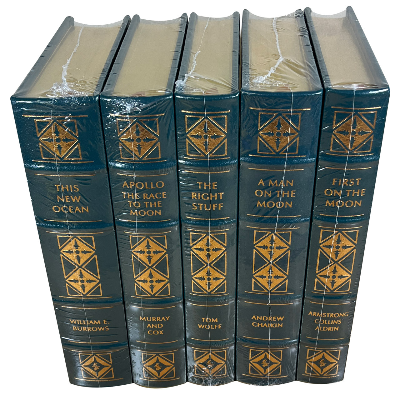 Easton Press "The Race To Space" Leather Bound Limited Edition, 5 Vol. Complete Matched Set [Sealed]