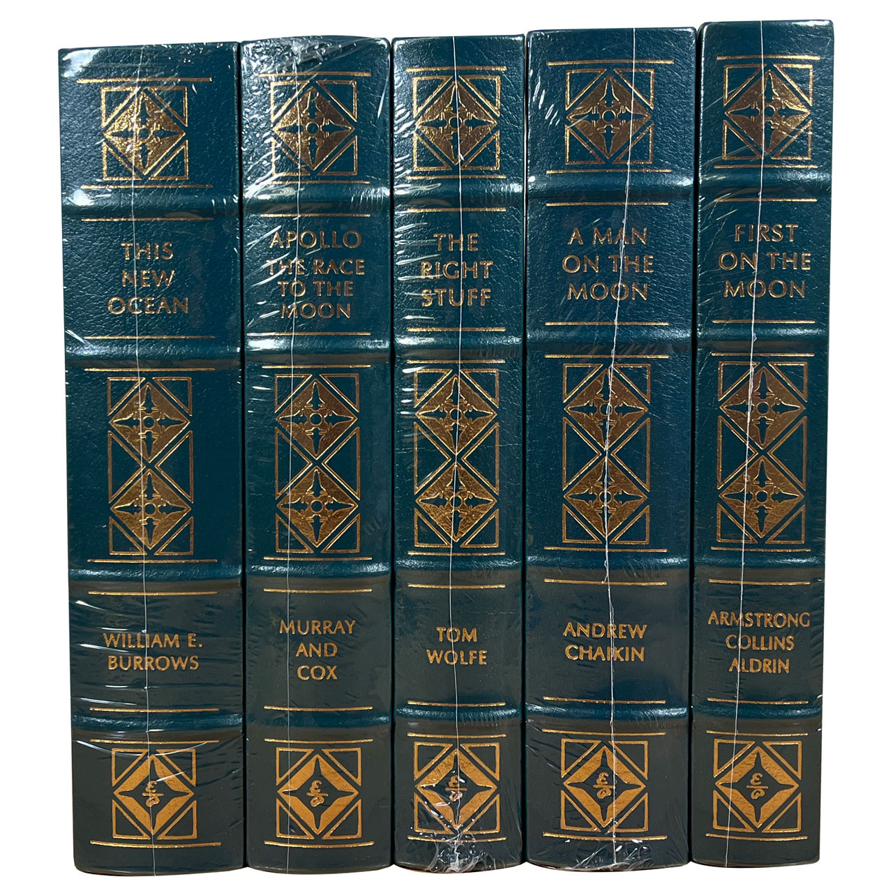 Easton Press "The Race To Space" Leather Bound Limited Edition, 5 Vol. Complete Matched Set [Sealed]