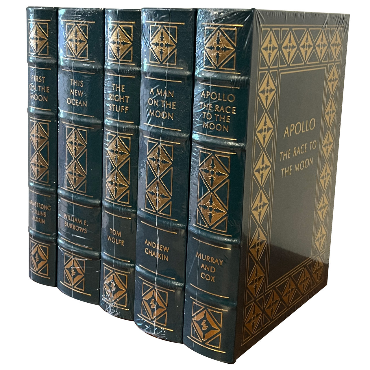 Easton Press "The Race To Space" Leather Bound Limited Edition, 5 Vol. Complete Matched Set [Sealed]