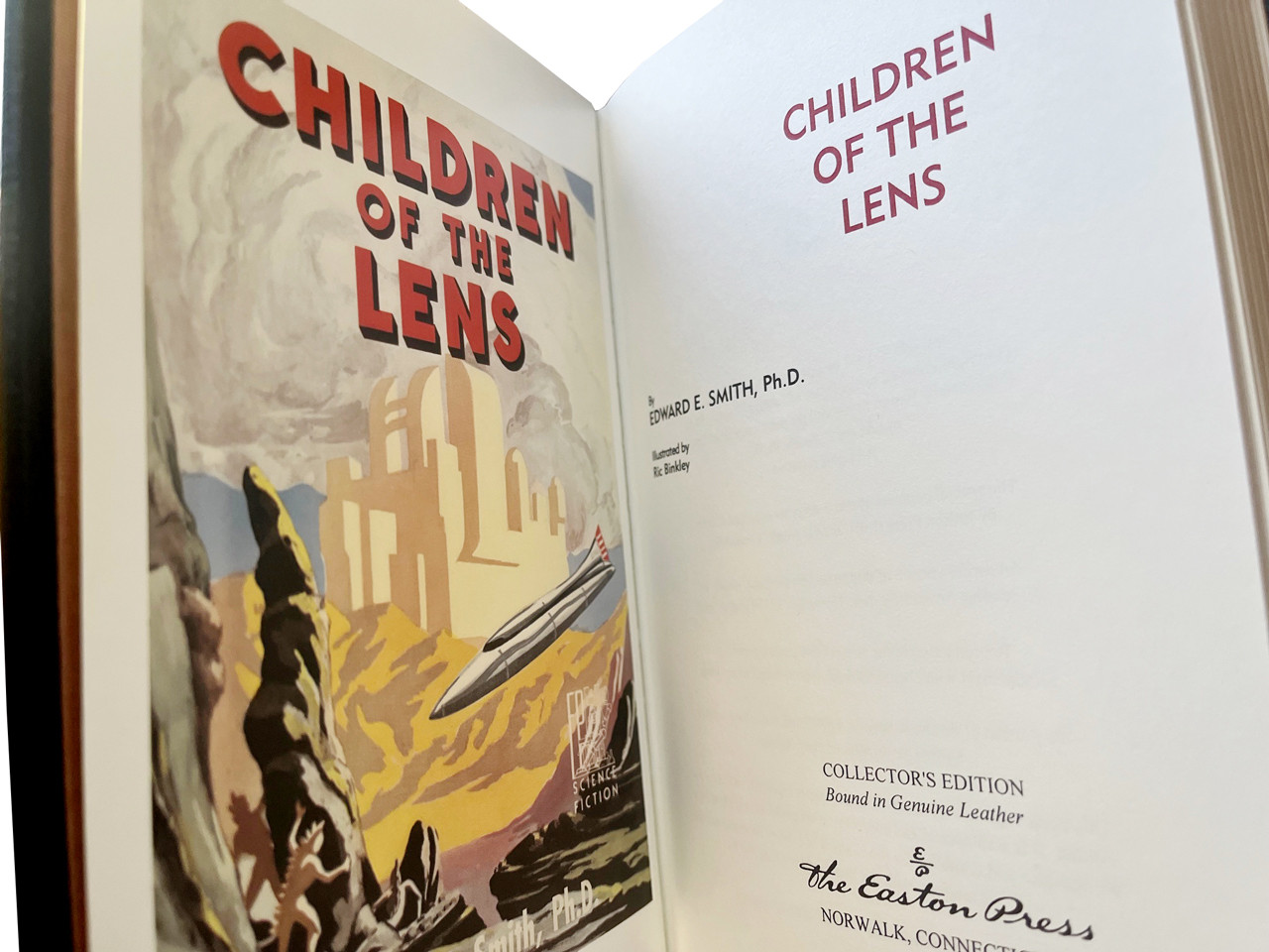 Edward E. "DOC" Smith, THE LENSMAN SAGA, Leather-Bound Limited Edition, 6-Volume Complete Matched Set