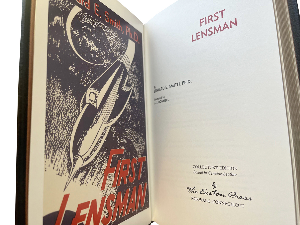 Edward E. "DOC" Smith, THE LENSMAN SAGA, Leather-Bound Limited Edition, 6-Volume Complete Matched Set