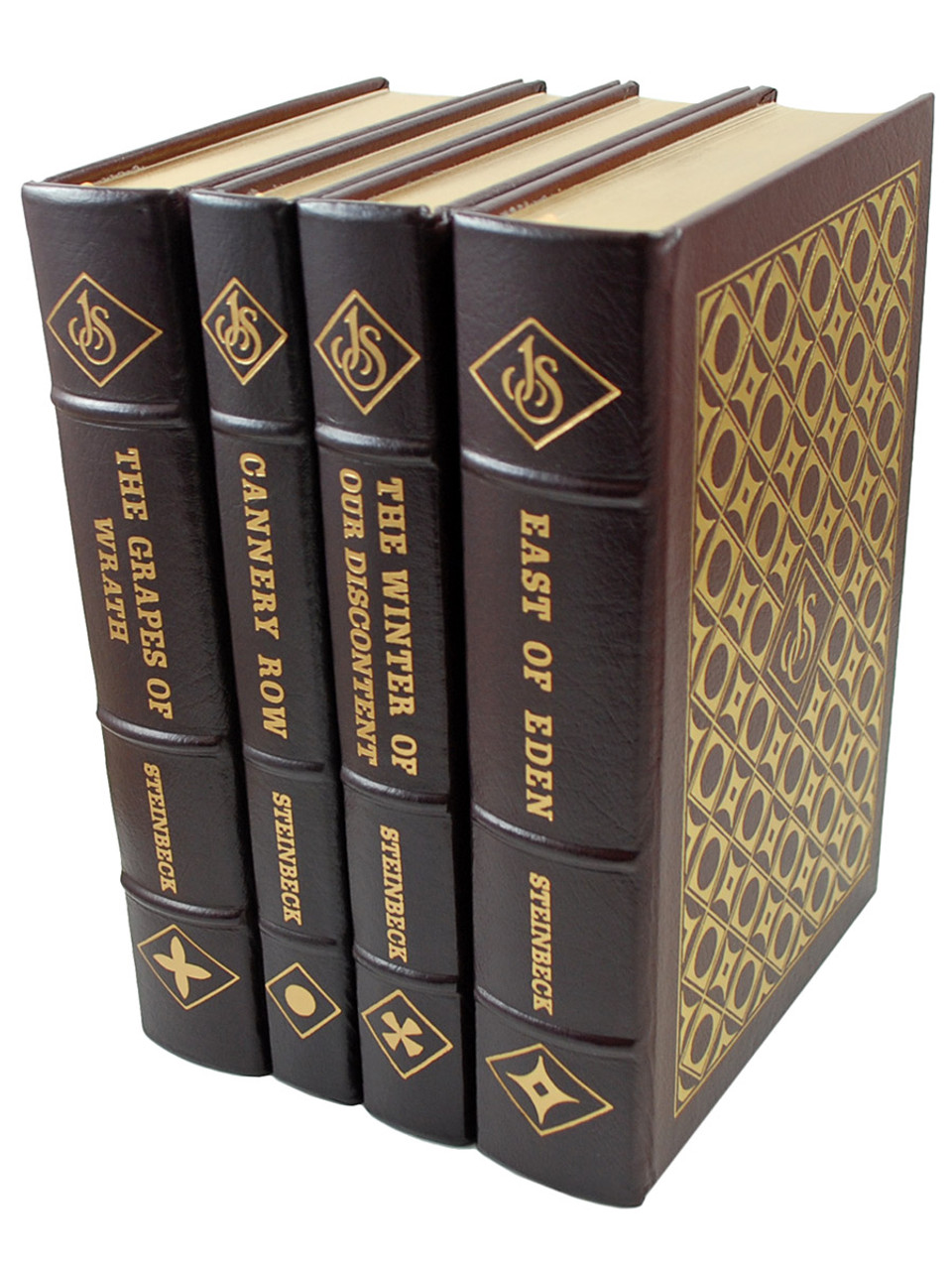 Easton Press "The Novels and Short Stories of John Steinbeck" Limited Collector's Edition, Leather Bound, 4-Vol. Matched Set