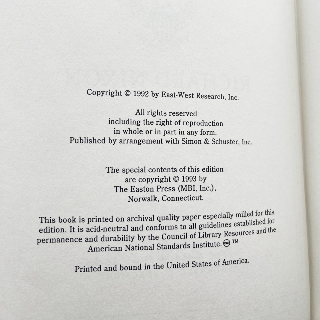 Richard Nixon "The Richard Nixon Library" Signed Limited Edition, 6 Volume Complete Matched Set No. 1,145 of 1,500 [Very Fine/Sealed]
