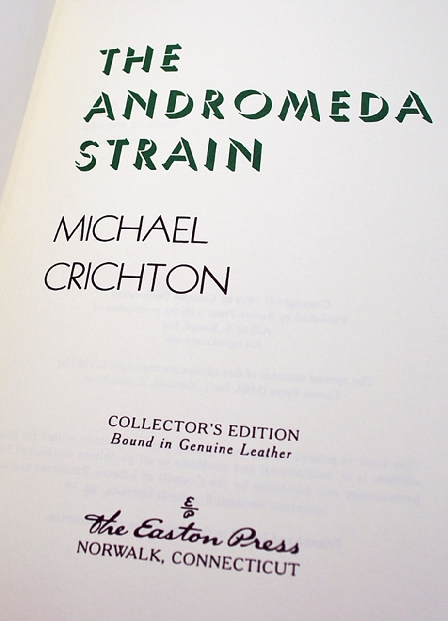 Easton Press Andromeda Strain Crichton Signed