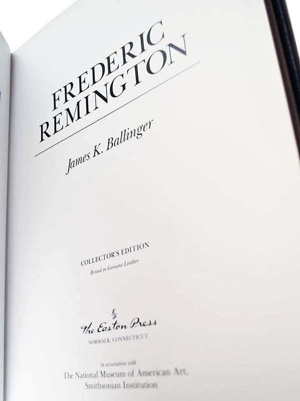 "Frederic Remington" Leather Bound Collector's Edition  - Illustrated