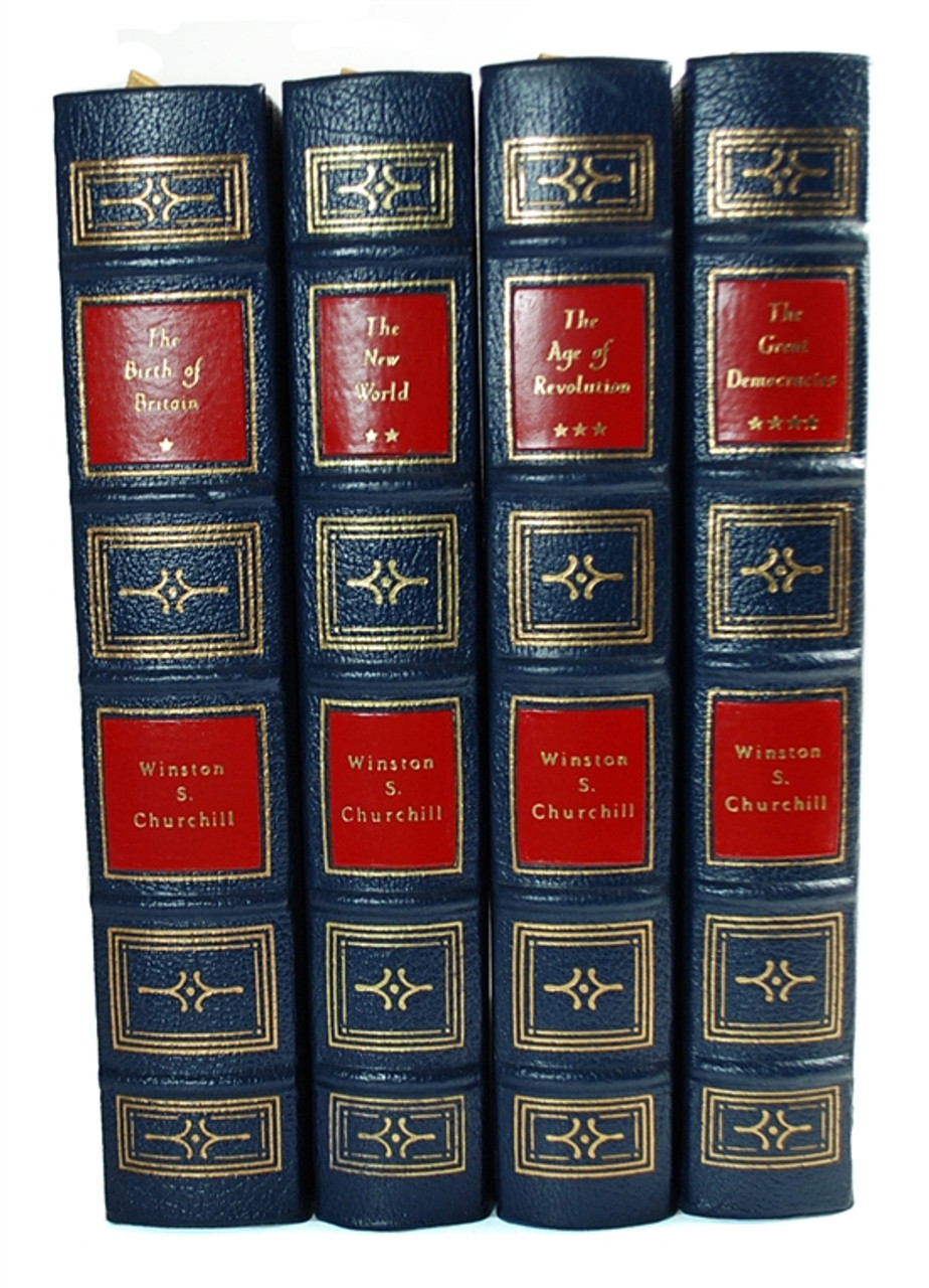 Easton Press, Winston S. Churchill  "A History of the English Speaking Peoples" Limited Collector's Edition, Complete Matching Set, 4 Vols (Very Fine)