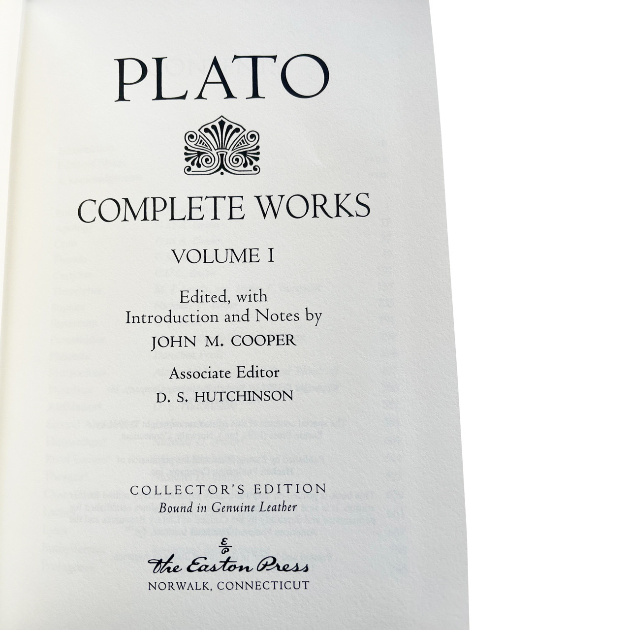 Easton Press "Plato: Complete Works" Leather Bound Limited Edition, Complete 4 Volume Matching Set Easton Press "Plato: Complete Works" Leather Bound Limited Edition, Complete 4 Volume Matching Set