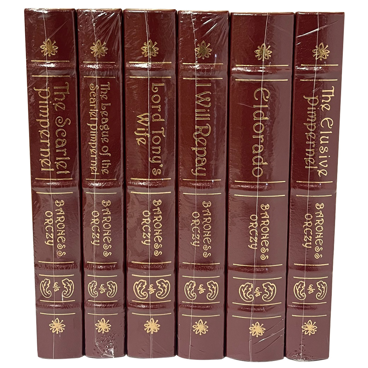 Baroness Orczy "The Scarlet Pimpernel Classics" Leather Bound Limited Edition, Six Volume Complete Matched Set [Sealed]