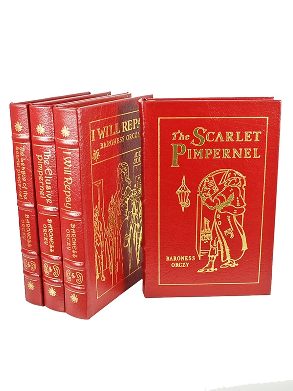 Baroness Orczy "Scarlet Pimpernel Classics" Leather Bound Collector's Edition, Six Volume Complete Matched Set