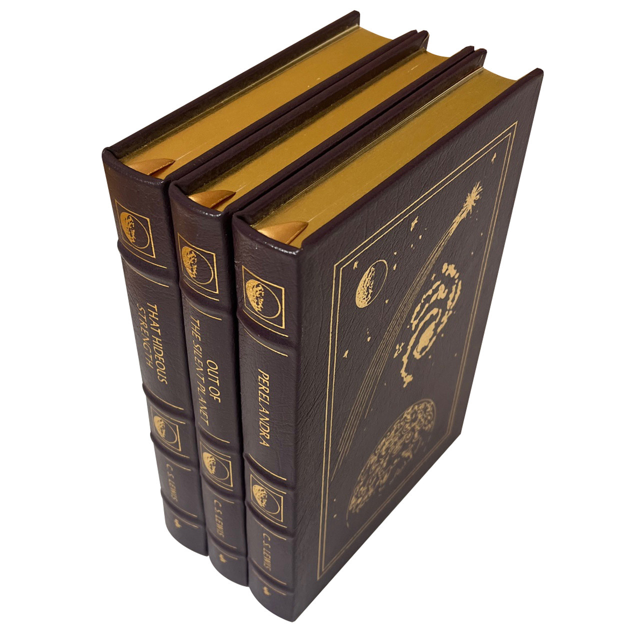 C.S. Lewis "The Space Trilogy" Limited Edition, Complete Matching 3 Vol. Set